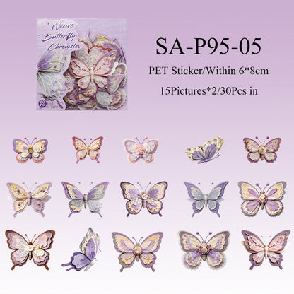 Fabric Butterfly Chronicles Series Sticker