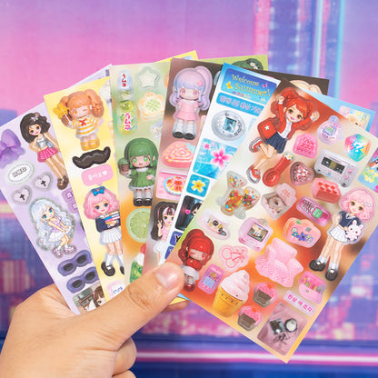 Millennium Signal Series Sticker Book featuring book designs for journaling, scrapbooking and collage
