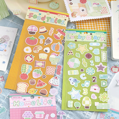Fabric Daily Series Sticker for journaling, scrapbooking and collage