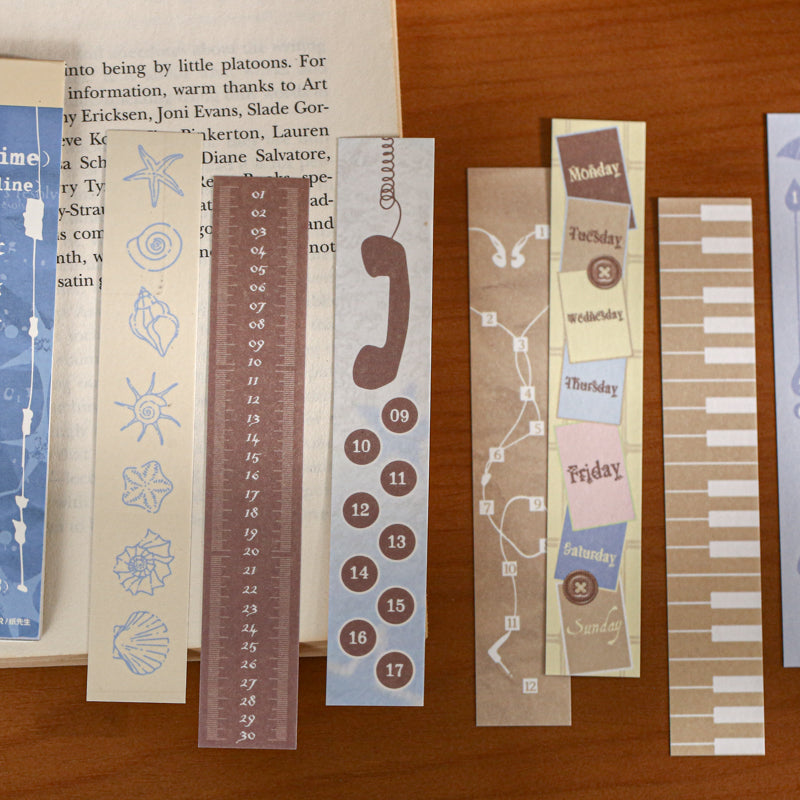 Time Story Series Sticker Book featuring book designs for journaling, scrapbooking and collage