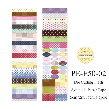 Polka Dot Control Series Die Cutting Flash Synthetic Paper Tape