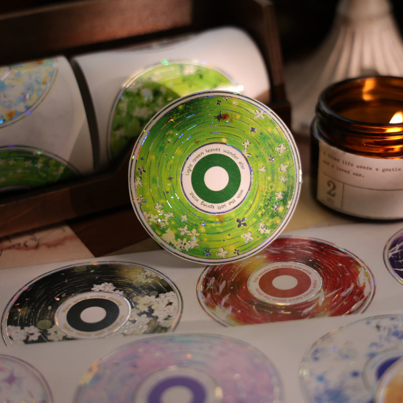 Whole Roll 7cm*5.08m Syllabic Dream Creation Die Cutting Shell Silver Washi/PET Tape