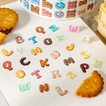 Soft Letters Series Die Cutting PET Tape featuring letter designs for journaling, scrapbooking and collage