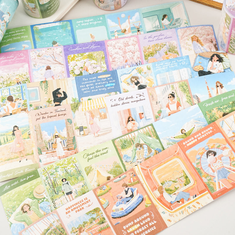 Holiday Diary Series Die Cutting Washi Tape for journaling, scrapbooking and collage