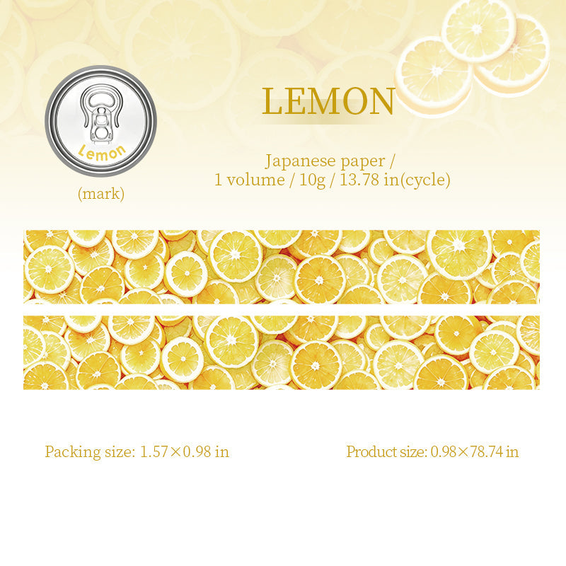 Fruit Canned Food Series Washi Tape