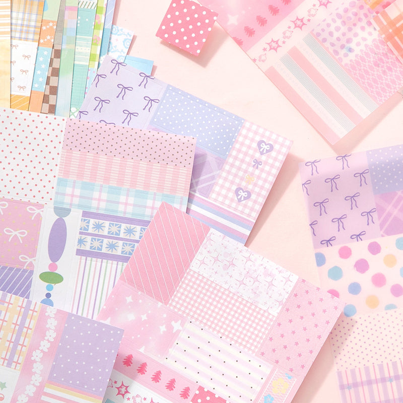 Cotton Notebook Series Sticker Book featuring book designs for journaling, scrapbooking and collage