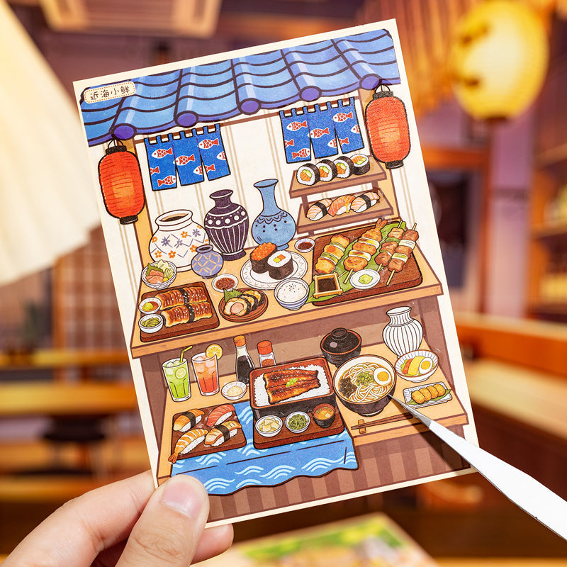 Flavor Moments Series 3D Sticker Book featuring book designs for journaling, scrapbooking and collage