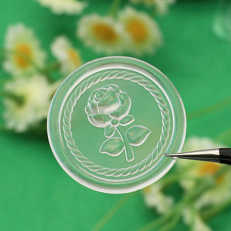 Rose Wax Seal Sticker