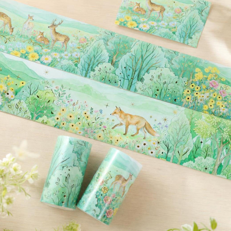Countryside Spring Walk Gold Stamping Washi Tape