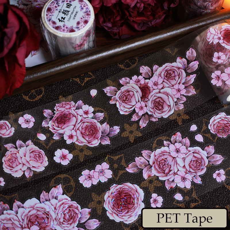 The beauty of flowers Die-Cutting Washi Tape - Sample 100cm