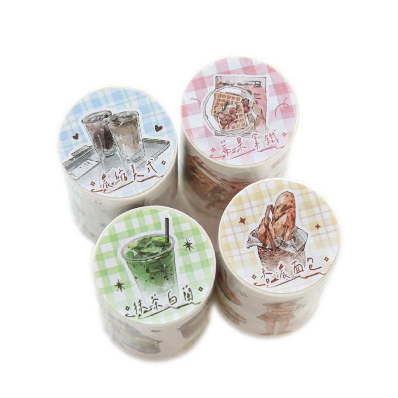 Coffee Daily Series Die Cutting Washi Tape for journaling, scrapbooking and collage