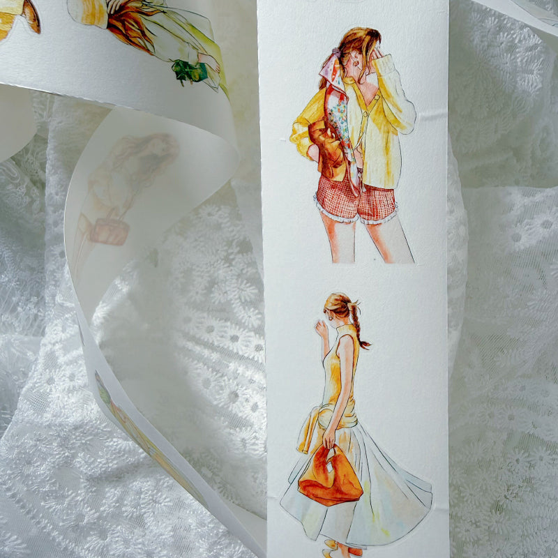 5cm*166cm Lemon Sea Salt Die Cutting Washi/PET/Fog PET Tape