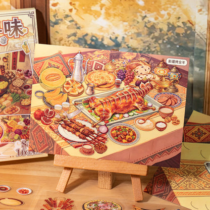 Local Attractions Series 3D Sticker Book featuring book designs for journaling, scrapbooking and collage