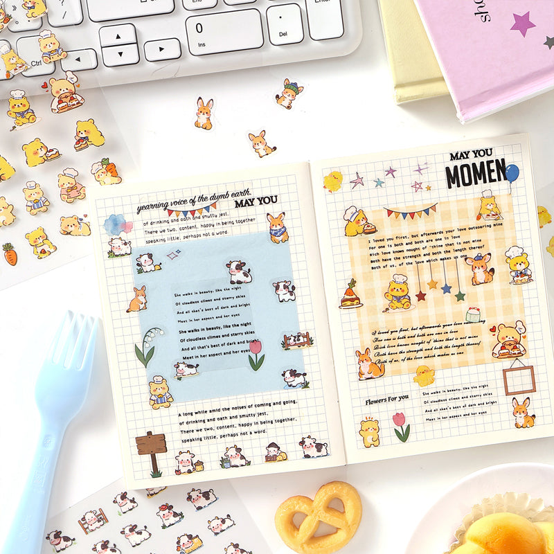 Cute Adventure Series Sticker for journaling, scrapbooking and collage