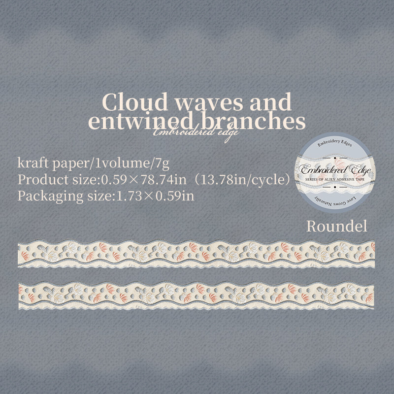 Embroidered Edge Series Kraft Paper Tape