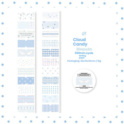 Healing Heart Series Die Cutting Writing Paper Tape