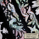 6cm*61cm Phoenix Soars Laser Gold/Rainbow Light PET Tape
