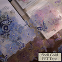 Whole Roll 6cm*5m Silver Lotus Butterfly Die Cutting Shell Silver/Gold/Light PET Tape