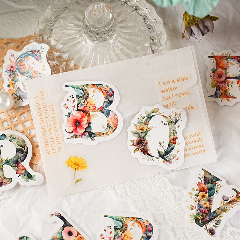 Colorful flower talk Sticker