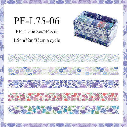 Chilin Flower Blooming Series PET Tape Set