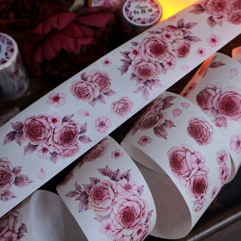 The beauty of flowers Die-Cutting Washi Tape - Sample 100cm