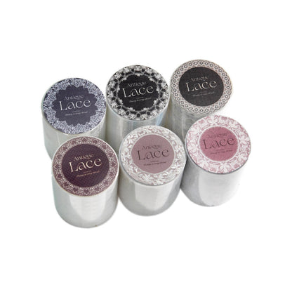 Lace Old Color Series PET Tape featuring old, lace, and color designs for journaling, scrapbooking and collage