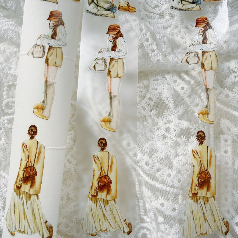 5cm*166cm Comfortable State Die Cutting Washi/PET/Fog PET Tape for journaling, scrapbooking and collage