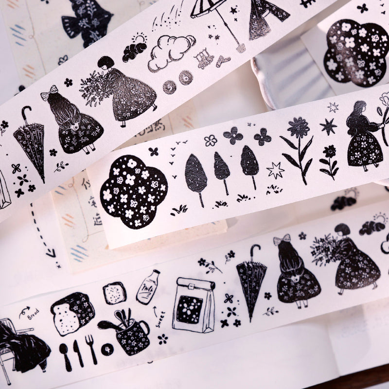 3cm*50cm Plain Color Die Cutting Washi/PET Tape