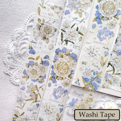 6cm*125cm Blue Mood Washi/PET Tape