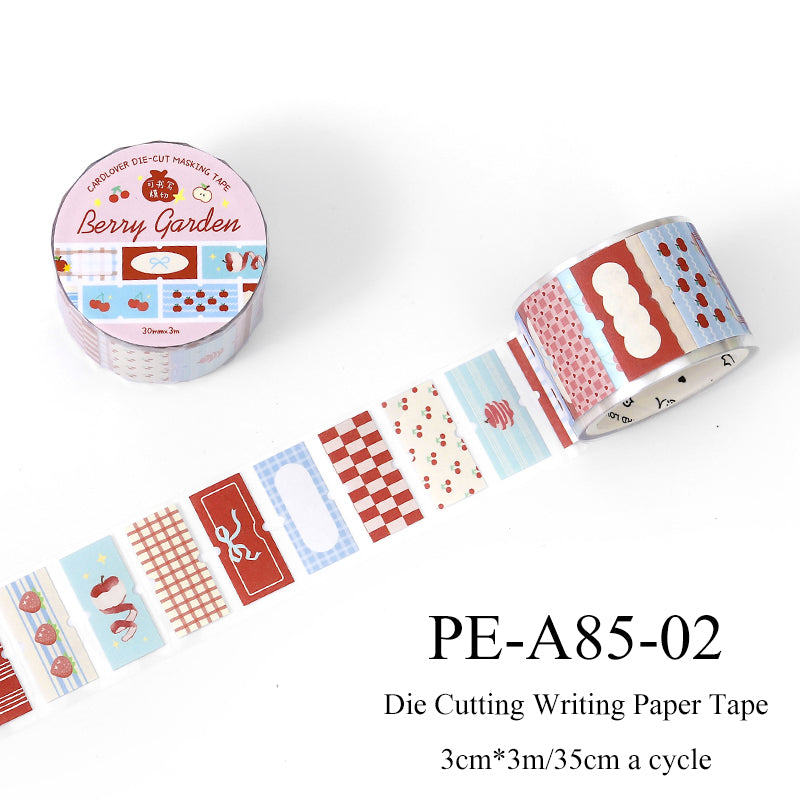 Afternoon Tea Melody Series Die Cutting Writing Paper Tape