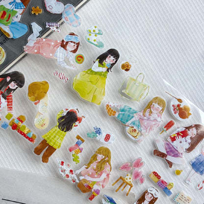 Whole Roll 6cm*5m Moments of Childhood Die Cutting Washi/PET/Fog PET Tape