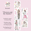 Painted Girl Series Die Cutting Synthetic Paper Tape