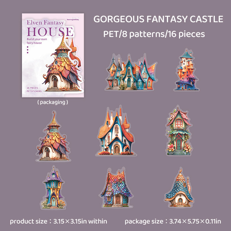 Elven Fantasy House Series Sticker