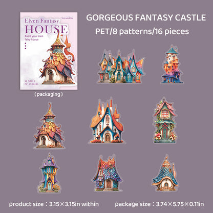Elven Fantasy House Series Sticker
