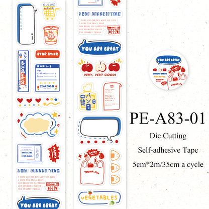 Half sugar market series Die Cutting Self-adhesive Tape