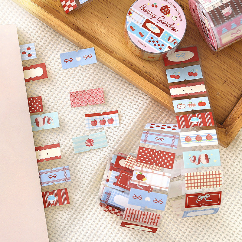 Afternoon Tea Melody Series Die Cutting Writing Paper Tape featuring tea designs for journaling, scrapbooking and collage