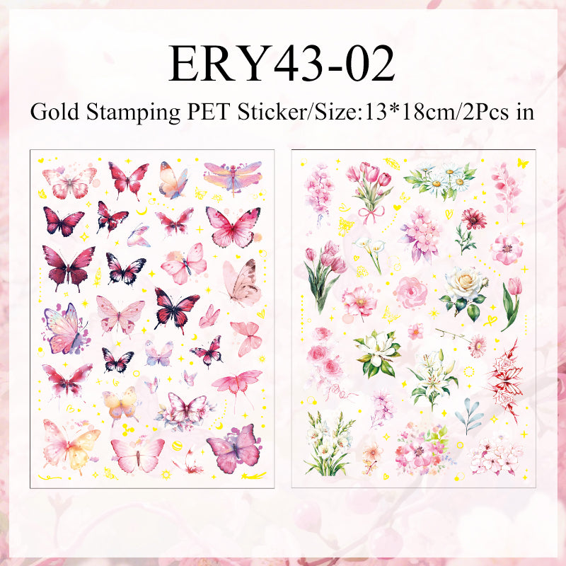 Flower Butterfly Language Sticker