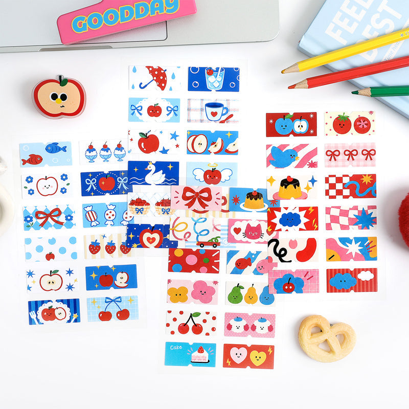 Soft Charm Patch Series Sticker for journaling, scrapbooking and collage