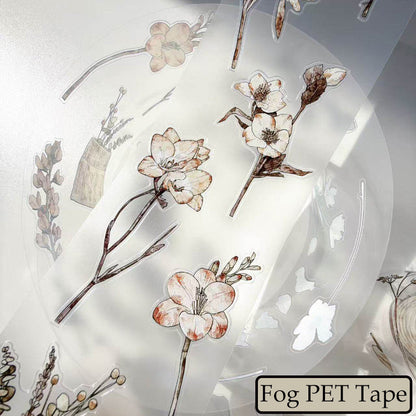 6cm*333cm Small Things Notes Die Cutting Washi/PET/Fog PET Tape