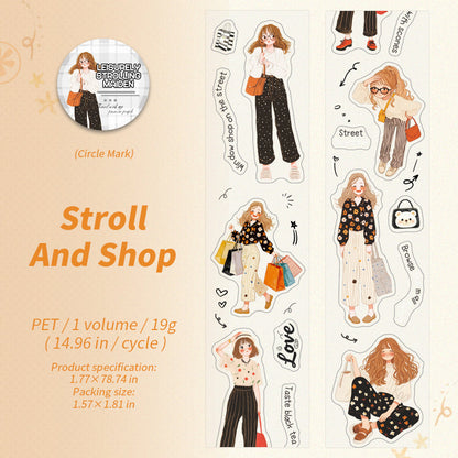 The orange flavored girl series Die Cutting PET Tape