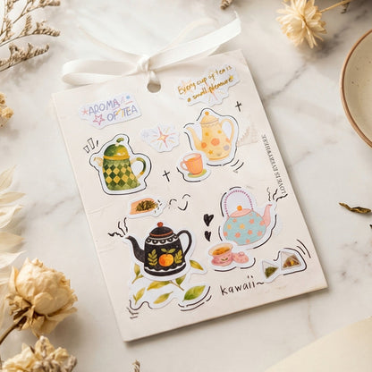Porcelain Object Series Die Cutting Writing Paper Tape for journaling, scrapbooking and collage