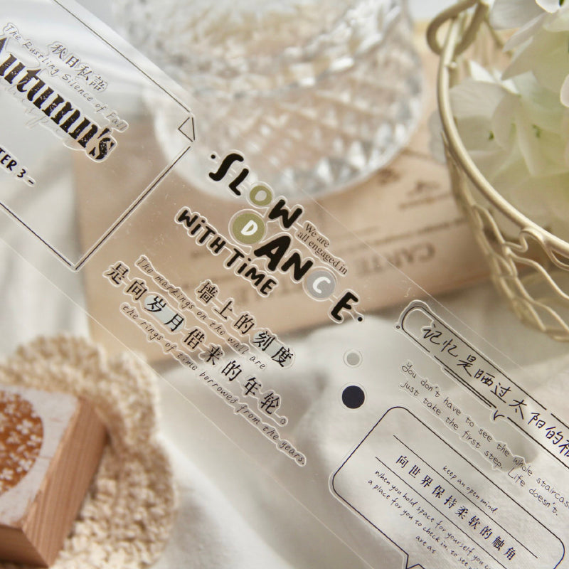 5.5cm*100cm Fragments of sea salt Die Cutting PET Tape featuring sea designs for journaling, scrapbooking and collage
