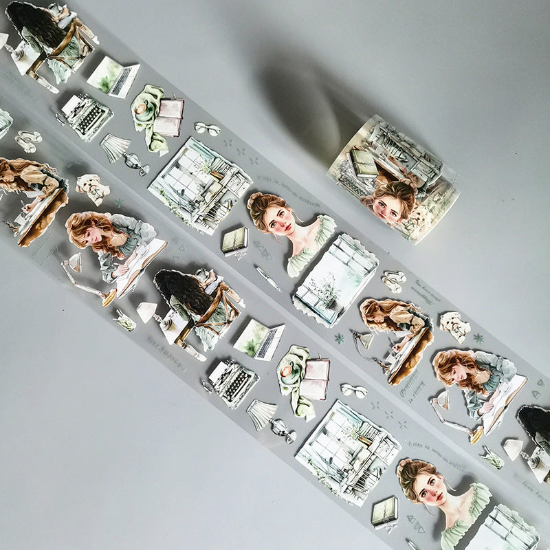 Stay Home Series PET Tape featuring home designs for journaling, scrapbooking and collage