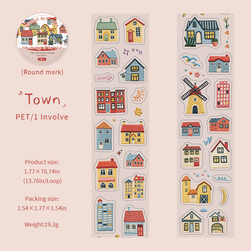 Journey of the Wind Series Die Cutting PET Tape