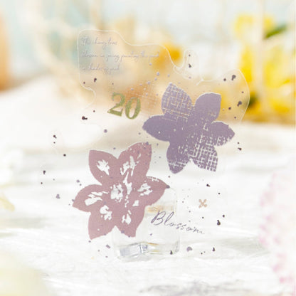 Retro Flower Design Sticker