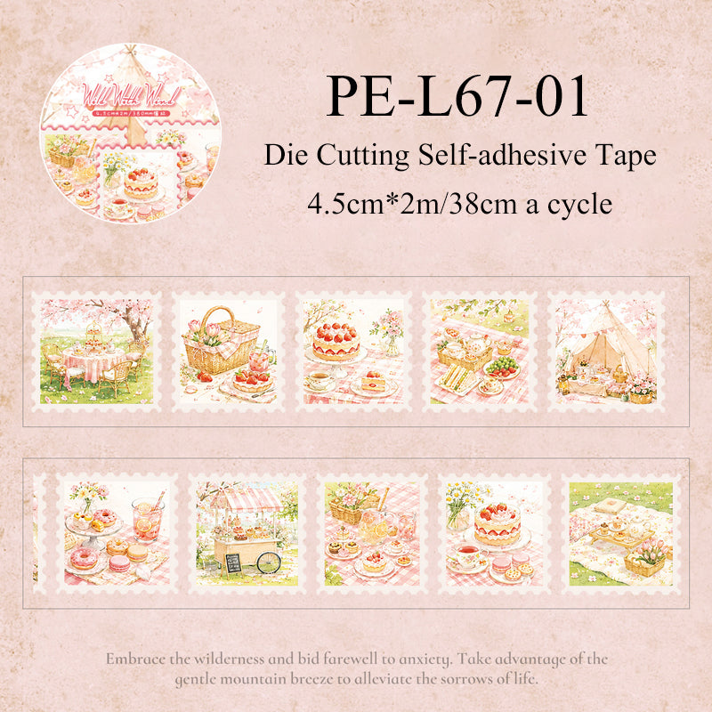 Evening Wind Knows Intent Series Die Cutting Self-adhesive Tape