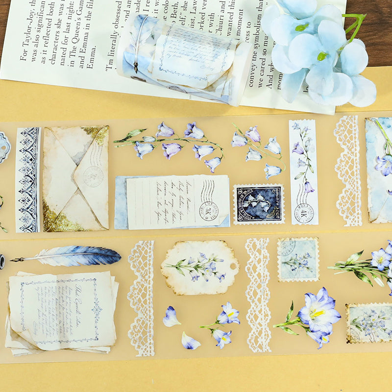 Wait For The Wind Come Fog PET Tape featuring wind designs for journaling, scrapbooking and collage