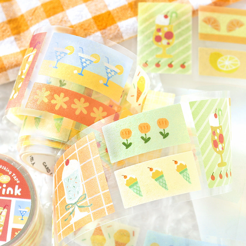 Endless Summer Series Die Cutting Washi Tape featuring summer designs for journaling, scrapbooking and collage