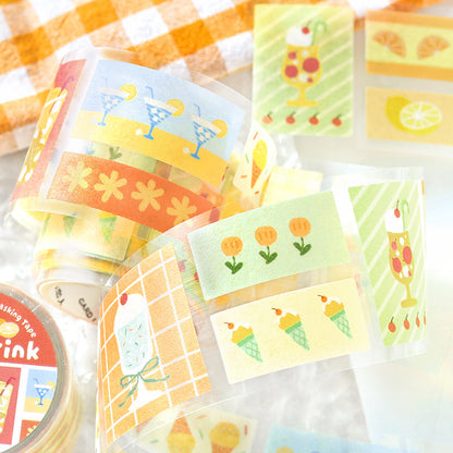Endless Summer Series Die Cutting Washi Tape featuring summer designs for journaling, scrapbooking and collage