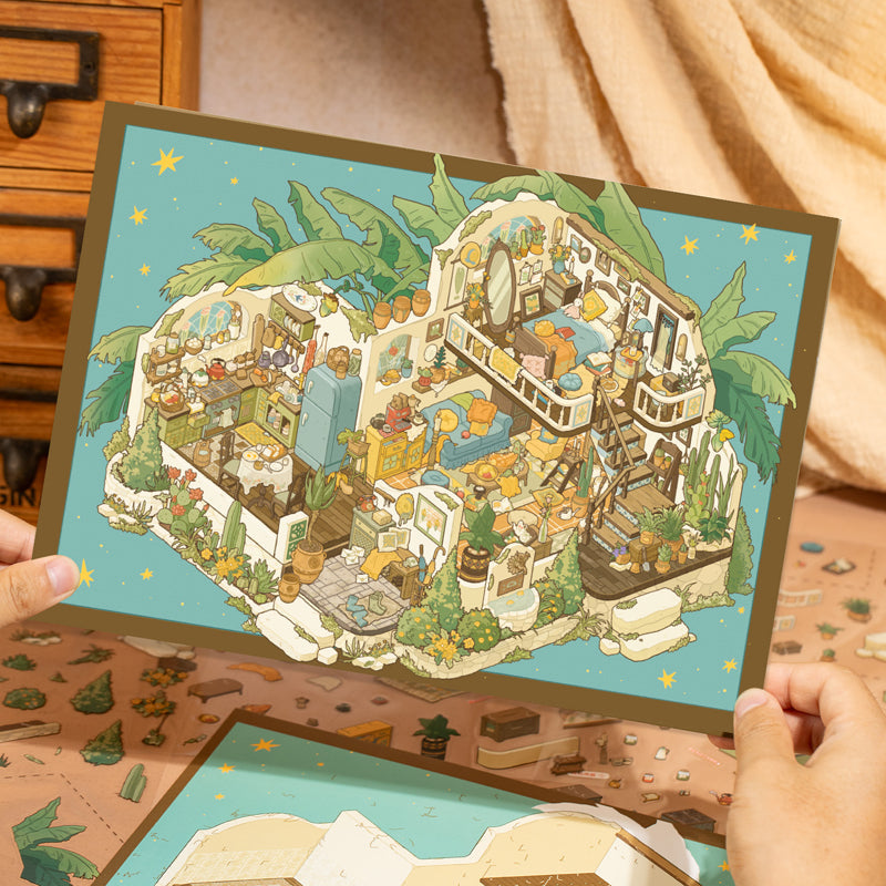 World Collection Series 3D Sticker for journaling, scrapbooking and collage